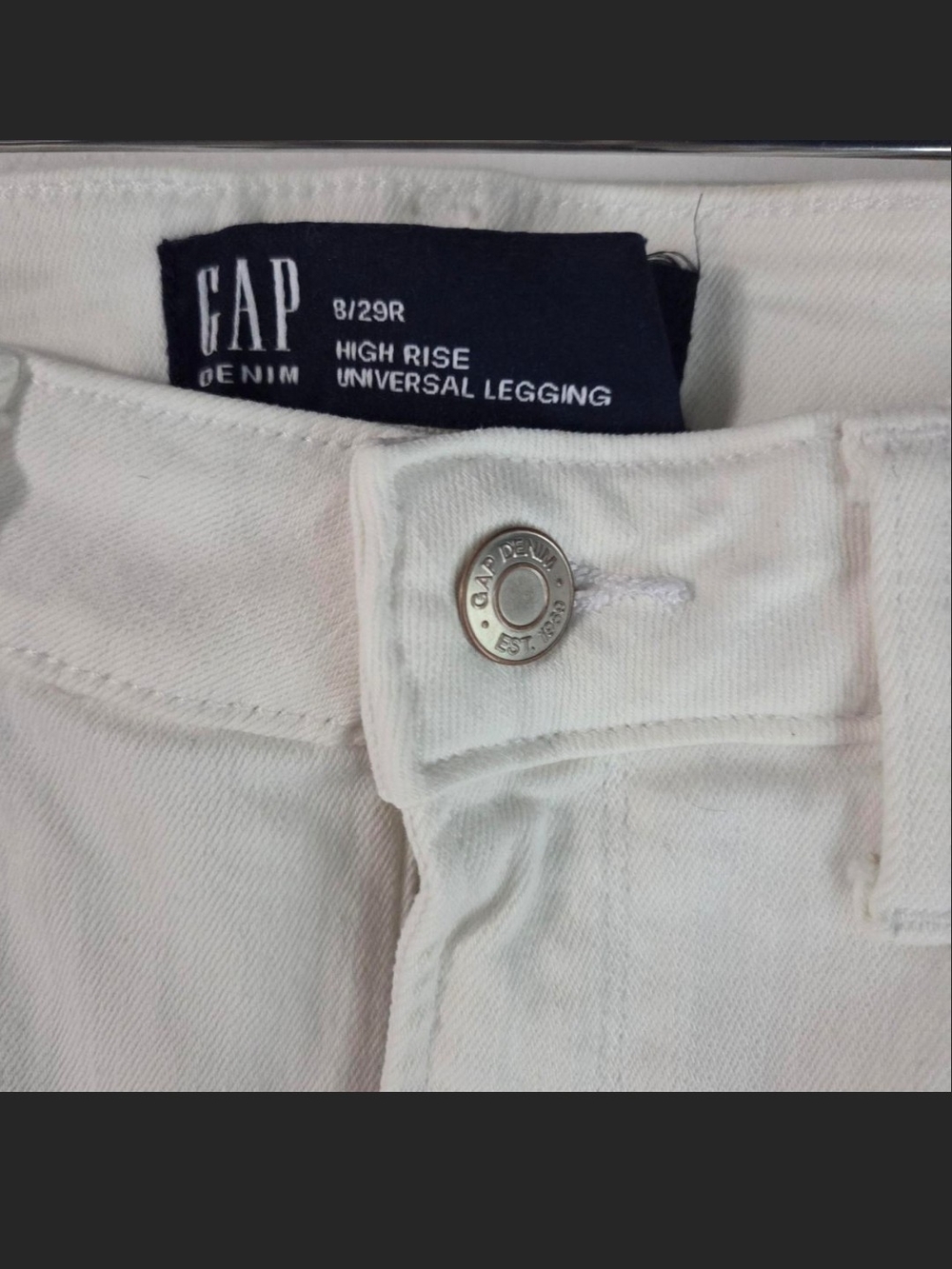 GAP High-Rise Skinny Jeans - White
